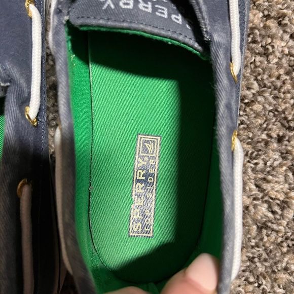 SPERRY Top-Sider Navy Distressed Size 9M Boat Shoes - Picture 3 of 7